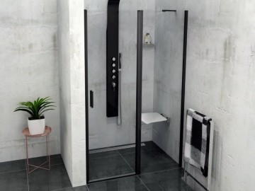 Polysan ZOOM LINE BLACK sprchové dveře 1200mm, čiré sklo