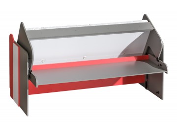 FUTURO F14 postel/psací stůl grafit/bílá/výběr barev