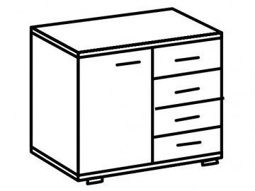 Komoda PAMELA 710 alpská bílá
