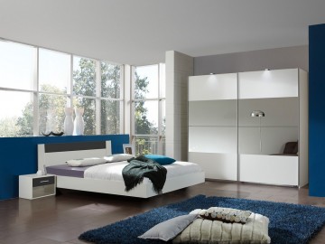 Komoda 1D4S ILONA 710 bílá/antracit