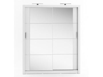 Šatní skříň 03 ARTI 180 bílá zrcadlo