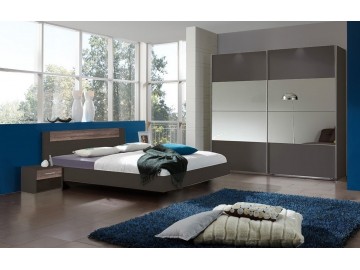 Postel ILONA 293 180x200 cm grafit/dub bahenní