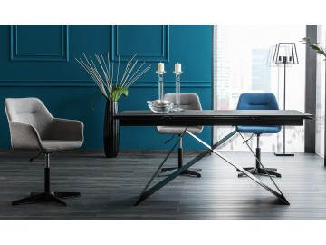 Jídelní stůl rozkládací WESTIN II černý kámen/černý mat