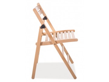 Dřevěná skládací židle SMART II tmavý ořech
