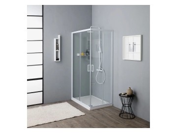 Valentina VENERE sprchový kout 70x100 cm bílý rám čiré sklo