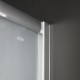 Valentina GIADA oblý sprchový kout 80x80 cm chrom rám saténové sklo