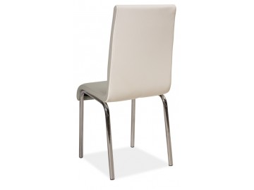 Jídelní čalouněná židle H-161 šedá/bílá