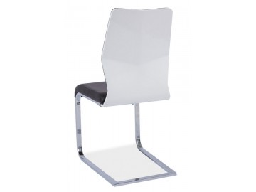 Jídelní čalouněná židle H-422 černá/bílý lak