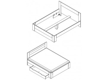 Zásuvka pod postel EVERGREEN FK70