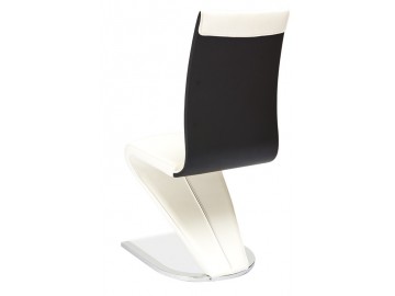 Jídelní čalouněná židle H-134 bílá/černá