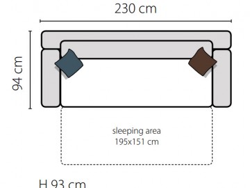 Rozkládací pohovka DIANA