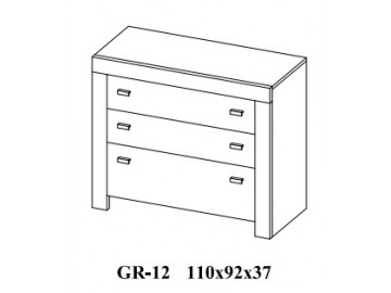 GRAFI GR-12 komoda se zásuvkami