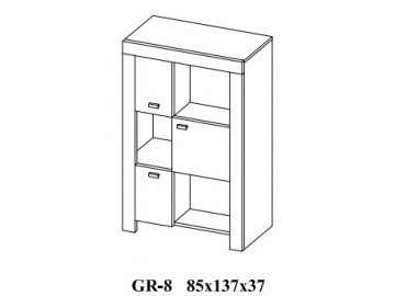 GRAFI GR-08 kombinovaná skříňka