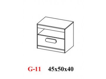 GUSTO G-11 kontejner dub nova/bílá