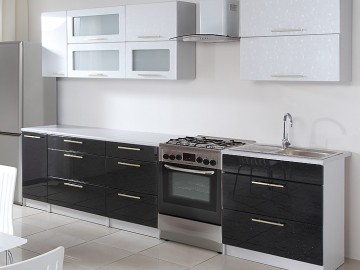 W40WP/120 h. vitrína 1-dvéřová FLOWERS bílá čiré sklo