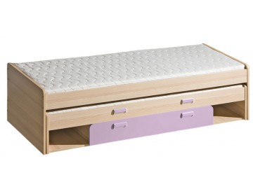 LIMO L16 výsuvná postel s úl. prostorem fialová