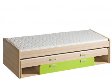 LIMO L16 výsuvná postel s úl. prostorem zelená