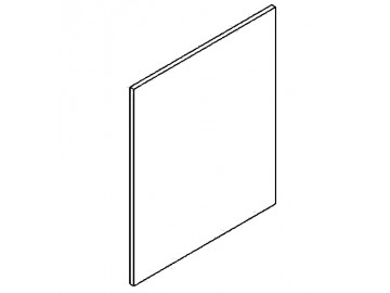 Dvířka na myčku 60 cm vysoká MORENO LUX vanilka lesk