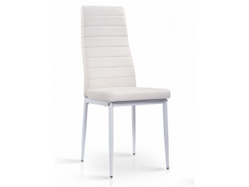Jídelní čalouněná židle HRON-261 bílá/bílá