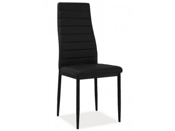 Jídelní čalouněná židle HRON-261 černá/černá
