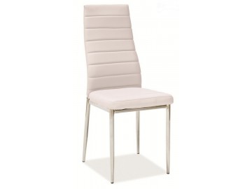 Jídelní čalouněná židle HRON-261 sv. béžová/chróm
