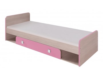 DUO D9 postel 80x200 cm santana/růžová