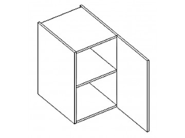 D40 d. skříňka pravá ARUBA sonoma/bílá