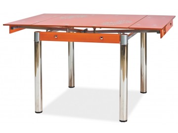 Jídelní stůl GD-082 rozkládací oranžový