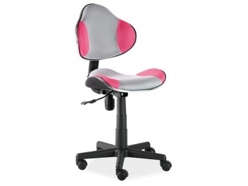 Kancelářská židle Q-G2 šedá/růžová