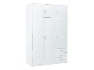 Šatní skříň VIKA 6D3SZ bílá
