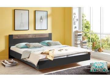 Postel ILONA 293 180x200 cm grafit/dub bahenní Postel ILONA 293 180x200 cm grafit/dub bahenní
