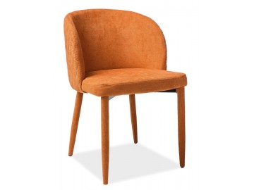 Jídelní čalouněná židle CARLOS oranžová