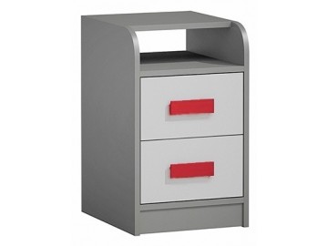 Kontejner k prac. stolu GYT 9 antracit/b&iacute;l&aacute;/červen&aacute;