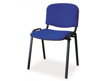 Čalouněná židle ISO černá/modrá