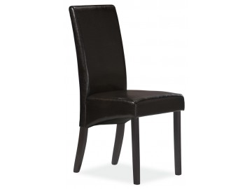 Jídelní čalouněná židle C-124 wenge/tmavě hnědá