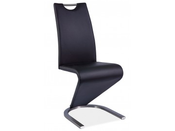 Jídelní čalouněná židle H-090 černá/ocel