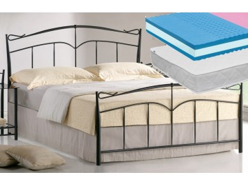 Postel CHAMPAGNE 180x200 cm + 2 ks matrace NATURA new