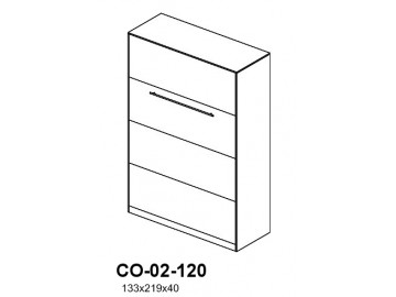 Vysoká výklopná postel 120 CONCEPT CO-02 Vysoká výklopná postel 120 CONCEPT CO-02