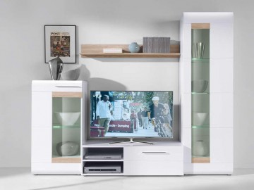 Obývací stěna RIA II s LED osvětlením