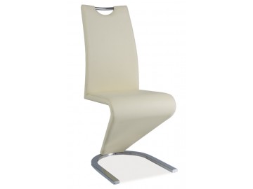 Jídelní čalouněná židle H-090 krémová/chrom