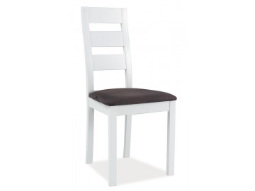 Jídelní čalouněná židle CB-44 bílá/šedá