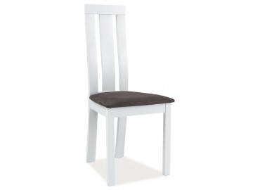 Jídelní čalouněná židle C-27 bílá/šedá