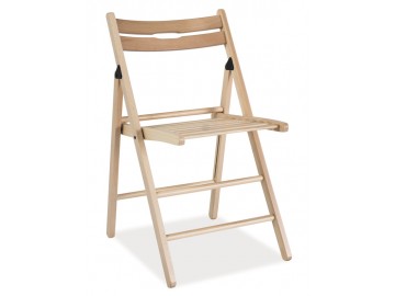 Dřevěná skládací židle SMART natural