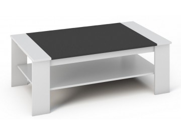 Konferenční stolek BERN bílá/černá