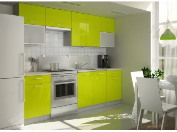 Kuchyně PERLA VERDE 240 šedý korpus