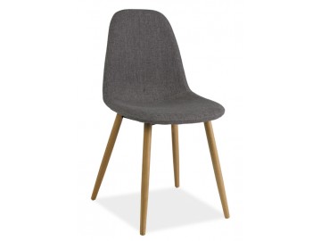 Jídelní čalouněná židle RUBI šedá/buk