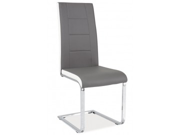 Jídelní čalouněná židle H-629 šedá/bílé boky