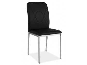 Jídelní čalouněná židle H-623 černá/chrom