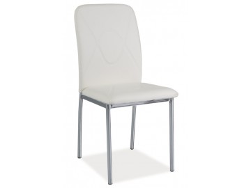 Jídelní čalouněná židle H-623 bílá/chrom