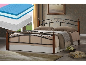 Postel CRETA - 180x200 cm + 2 ks matrace NATURA new